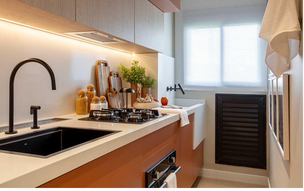 Apartamento decorado IZZI — cozinha